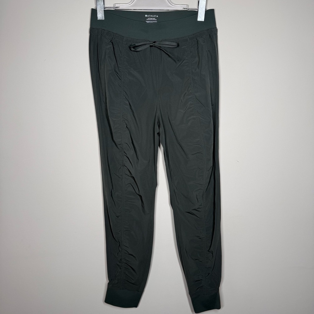 Athleta Attitude Pant Green Size 10 Drawstring Jogger